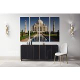 Taj Mahal Landscape Wall Art Nursery 7 Wonders of the World Canvas Wall Art - Image 4