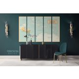 Political Map of Central America Giant World Map Atlas Geography Political Print Canvas Wall Art - Image 5