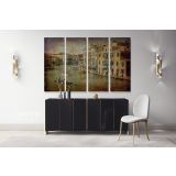 Vintage Style Venice Cityscape Canvas Wall Art - Image 4
