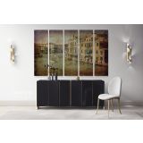 Vintage Style Venice Cityscape Canvas Wall Art - Image 5