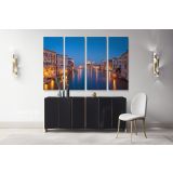 Venice City of Romance Cityscape with Blue Sea Canvas Wall Art - Image 4