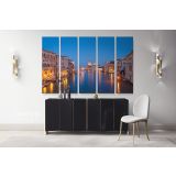 Venice City of Romance Cityscape with Blue Sea Canvas Wall Art - Image 5
