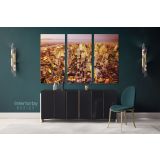 Bright Colourful New York Skyline Cityscape Night View Canvas Wall Art - Image 3