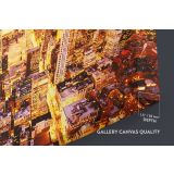 Bright Colourful New York Skyline Cityscape Night View Canvas Wall Art - Image 6