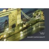 Beautiful City London Bridge Bright Night View Landscape Canvas Wall Art - Image 6