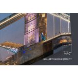 Colourful City London Bridge Bright Night View Landscape Canvas Wall Art - Image 6
