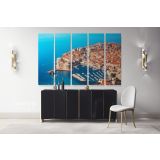 Fortress in Dubrovnik Croatia Walls of Dubrovnik City Skyline Landscape Canvas Wall Art - Image 5