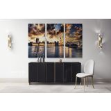 London Westminster Bridge Big Ben City Of London Skyline Landscape Canvas Wall Art - Image 3