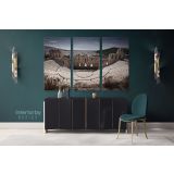 Odeon of Herodes Atticus at the Acropolis Athens Greece Landscape Canvas Wall Art - Image 3