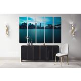 Empire State Building Skyscraper in New York City Landscape Canvas Wall Art - Image 5