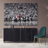 Michael Jordan Last Game Shot Poster Basketball Player Canvas Wall Art