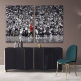 Michael Jordan Last Game Shot Poster Basketball Player Canvas Wall Art - Image 2
