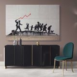 Banksy Street Arts Urban Modern Art Print in Canvas Wall Art