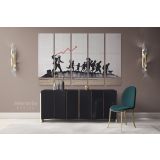 Banksy Street Arts Urban Modern Art Print in Canvas Wall Art - Image 5