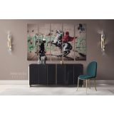 Modern Art Banksy Graffiti Street Arts Urban Canvas Wall Art - Image 5