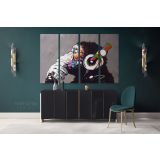 Large Banksy DJ Monkey Gorilla Chimp Canvas Wall Art - Image 4