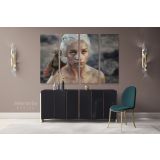 Game of Thrones Emilia Clarke Dragon Movie Art Canvas Wall Art - Image 4