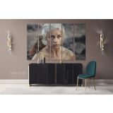 Game of Thrones Emilia Clarke Dragon Movie Art Canvas Wall Art - Image 5