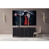 Pop Singer Michael Jackson Canvas Mj Dance Personalised Moves Print Poster Framed Canvas - Image 3