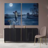 Michael Jackson Pop Singer Moon Walk Canvas Mj Dance Moves Personalised Print Poster Framed Canvas - Image 2