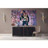 Michael Jackson on Stage Pop Singer Moon Walk Personalised Canvas Dance Moves Print Poster Frame - Image 5
