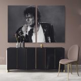 Legend Michael Jackson King Of Pop Singer Personalised Canvas Dance Moves Print Poster Frame - Image 2
