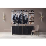 Three Monkey Banksy Canvas Graffiti Street Arts Print in Canvas with Frame - Image 4