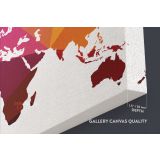 Modern Abstract World Map wall art Bright Different Colors Wall Art Modern wall art Canvas Wall Art - Image 6