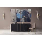 Banksy Style Graffiti The Girl with The Pierced Eardrum Canvas Wall Art - Image 4