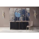 Banksy Style Graffiti The Girl with The Pierced Eardrum Canvas Wall Art - Image 5