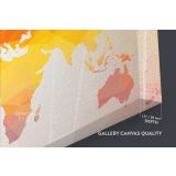 Modern Wall Map Large World Map Canvas Nursery Wall Art Office Wall For Canvas Wall Art - Image 6