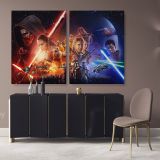 The Last Jedi Star Wars Collage Canvas Wall Art - Image 2