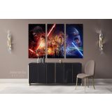 The Last Jedi Star Wars Collage Canvas Wall Art - Image 3