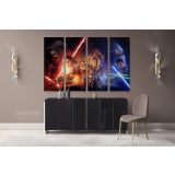 The Last Jedi Star Wars Collage Canvas Wall Art - Image 4