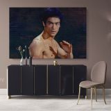 Bruce Lee Poster Martial Art Dragons Canvas Wall Art