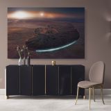 Star Wars Millennium Falcon Spaceship Canvas Wall Art