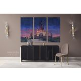Painting Gouache Disney Castle, Jessy Roig Canvas Wall Art - Image 3