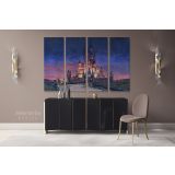 Painting Gouache Disney Castle, Jessy Roig Canvas Wall Art - Image 4