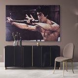 Bruce Lee Poster Martial Art Dragons Canvas Wall Art
