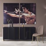 Bruce Lee Poster Martial Art Dragons Canvas Wall Art - Image 2