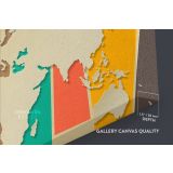 Modern Wall Map Large Colorful Canvas Nursery Wall Art Office Wall For Canvas Wall Art - Image 6