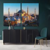 Mosque Canvas Hagia Sophia in Istanbul, Turkey Wall Canvas Wall Art - Image 2