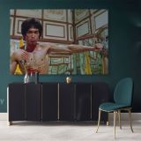 Bruce Lee wall art Martial Art Dragons Canvas Wall Art