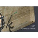 Banksy Girl and a Soldier Graffiti Cool Wall Decor Banksy Style Canvas Wall Art - Image 6