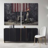 Real Life Version of Banksys Get Out While you can Canvas Street Graffiti George Canvas Wall Art - Image 2