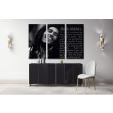 Bob Marley Positive Quotes Art Canvas Bob Marley Art Canvas Wall Art - Image 3