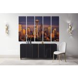 Seattle Skyline wall art Banner Canvas Wall Art - Image 5