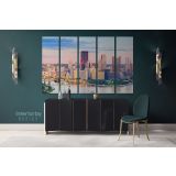 Pittsburgh wall art Pittsburgh City at Dusk Sunset Canvas Wall Art - Image 4