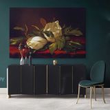 White Magnolia Flower Canvas Wall Art
