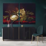 White Magnolia Flower Canvas Wall Art - Image 2